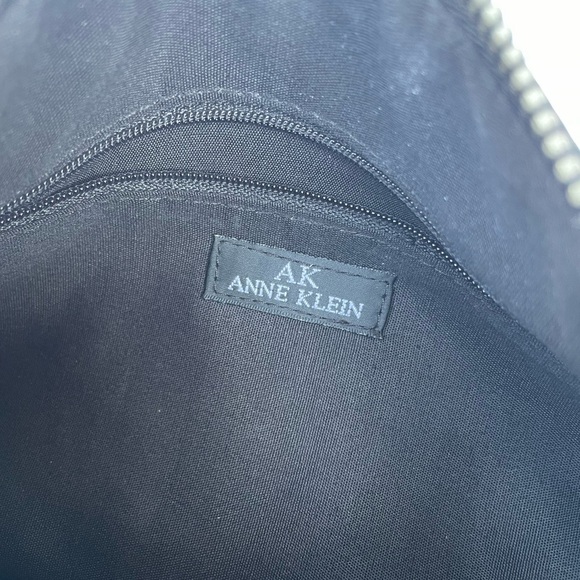 ANNE KLEIN PURSE LEATHER TRIM HANDBAG SHOULDER - Picture 10 of 11